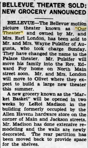 Bellevue Theatre - 1945 14 JUN